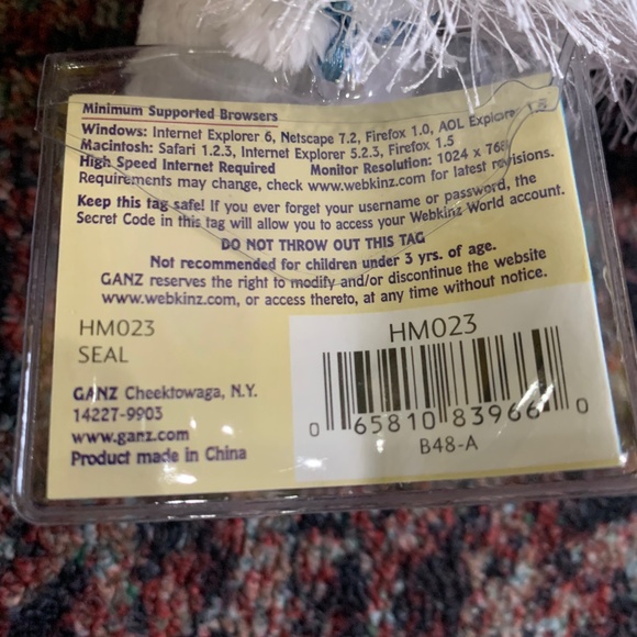 Webkinz Seal New with Unused Code - Picture 2 of 2